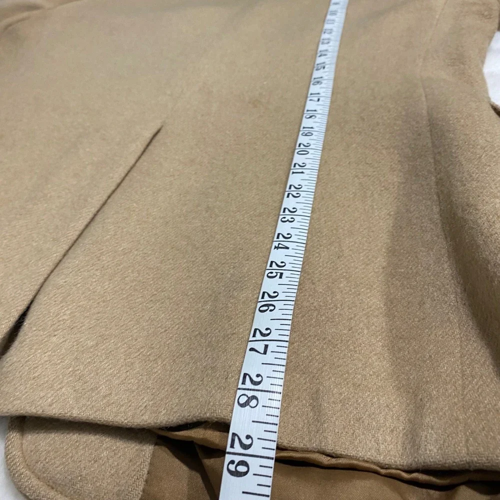 VTG Mens Tan Wool Blend Blazer Jacket Made in Italy Size 38R‎